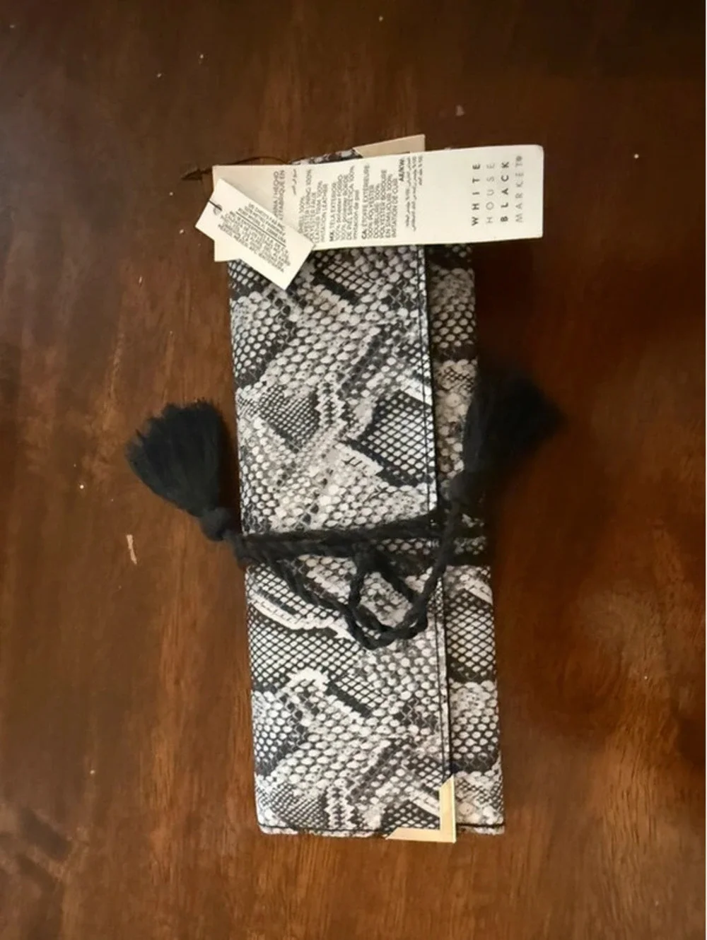 NWT White House black market, jewelry travel roll, lunar snake print - Picture 7 of 8